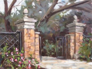 The Gate, oil on panel