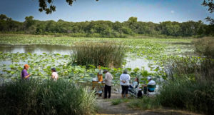 Plein Air Artist at Fort Worth Nature Center