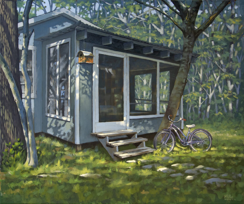 Back Porch, 20 x 24 Oil on Canvas Available at Dutch Art Gallery, Dallas, Texas