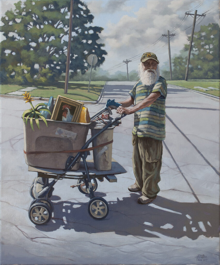 The Art Collector, 20 x 24 Oil on Canvas