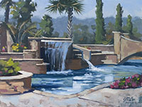 Living Water, Plein air oil on panel